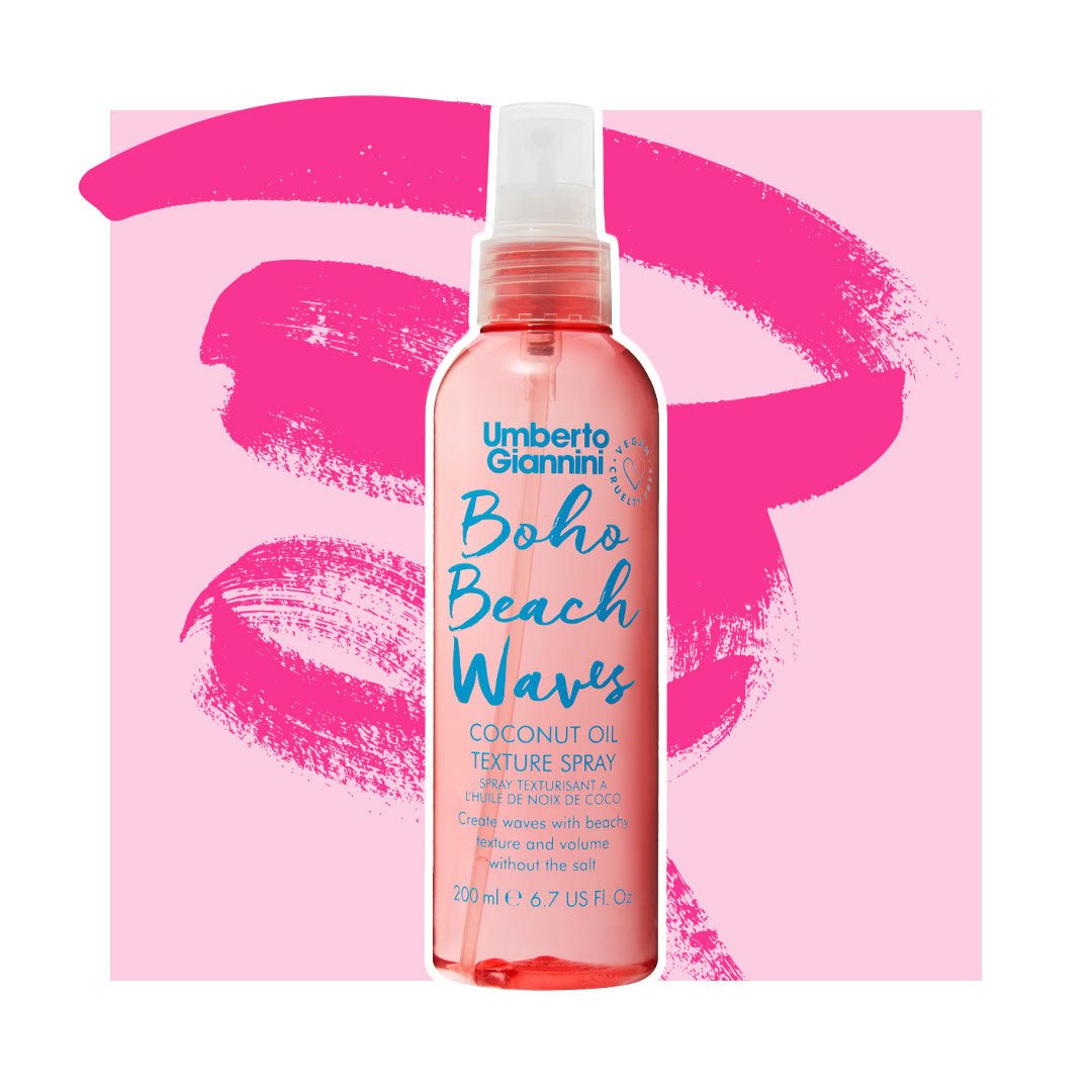 Spray textura aceite de coco Boho Beach Waves Umberto Giannini Boho Beach Waves Coconut Oil texture Spray ist ein Refresh für die Lockenpflege bei lockenkopf.com