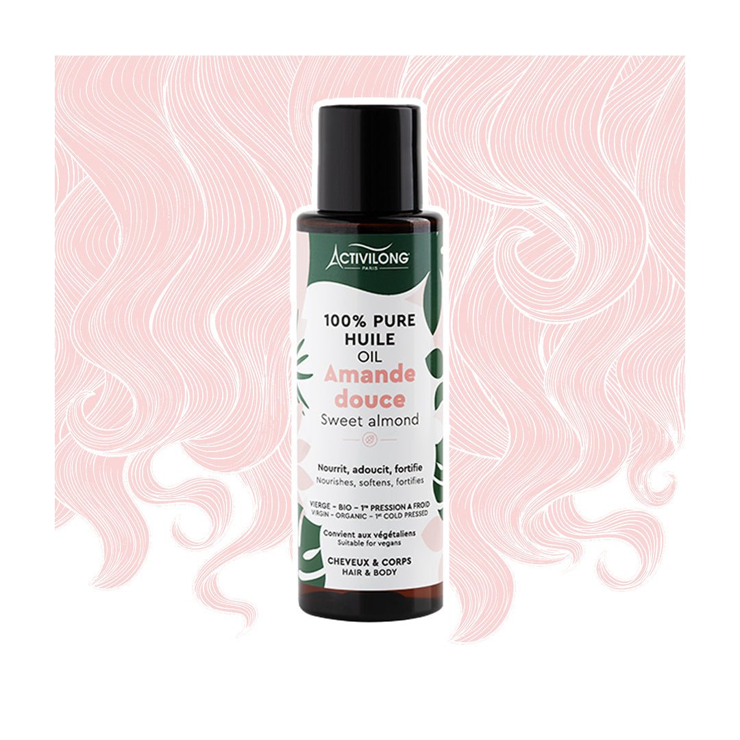 100% Pures Süssmandel Öl Activilong 100% Pures Süssmandel Öl ist ein Locken Öl für die Lockenpflege bei lockenkopf.com