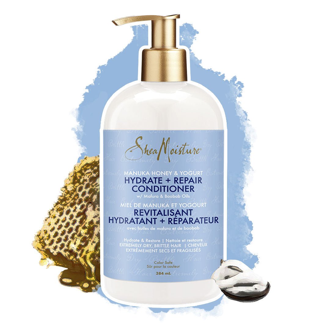 Manuka Honey & Yogurt Hydrate + Repair Conditioner Shea Moisture Manuka Honey & Yogurt Hydrate + Repair Conditioner ist ein Conditioner für die Lockenpflege bei lockenkopf.com