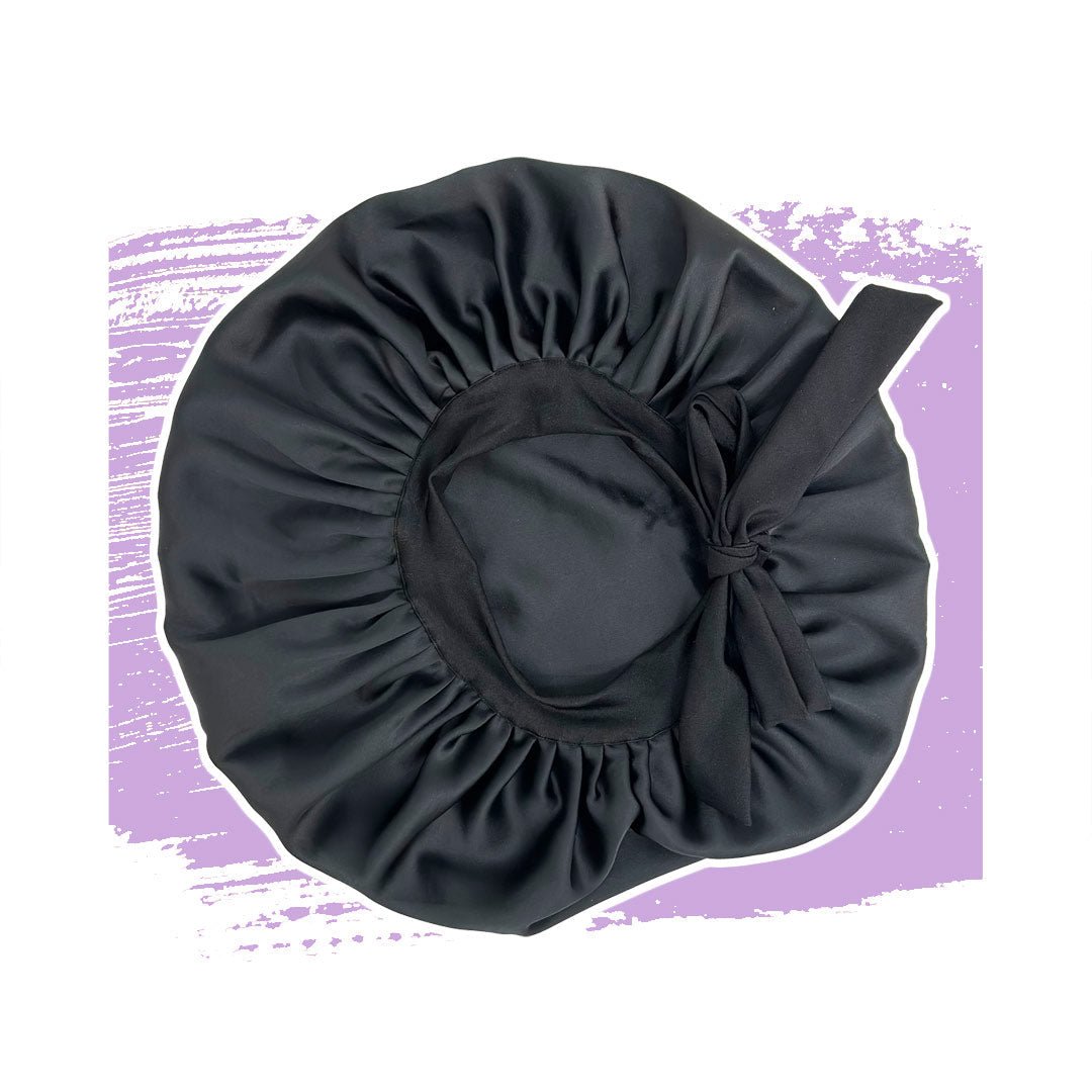 Schlafmütze mit Schleife Bouclès bandeau Schlafmütze mit Schleife ist ein Accessoire für die Lockenpflege bei lockenkopf.com