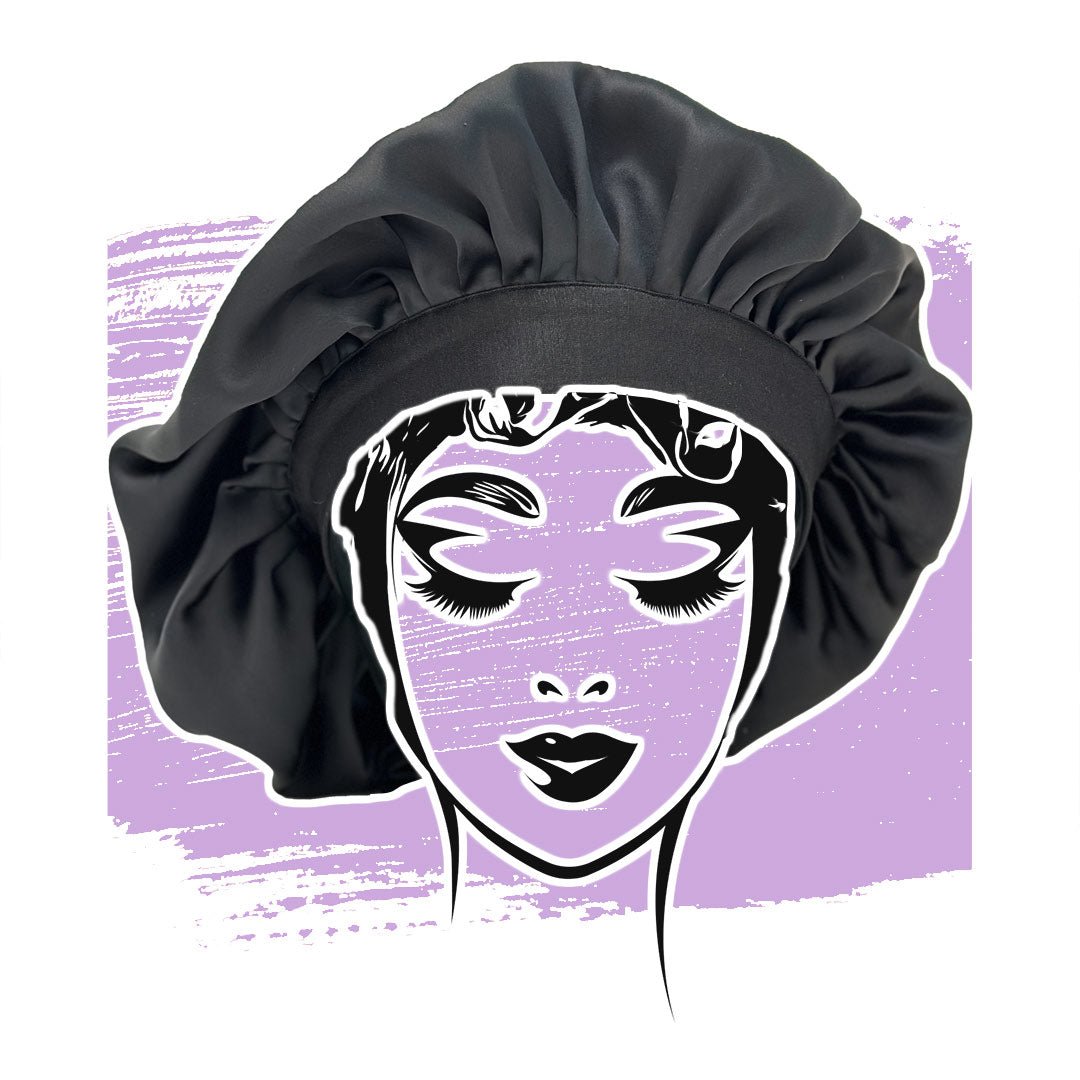 Schlafmütze mit Schleife Bouclès bandeau Schlafmütze mit Schleife ist ein Accessoire für die Lockenpflege bei lockenkopf.com