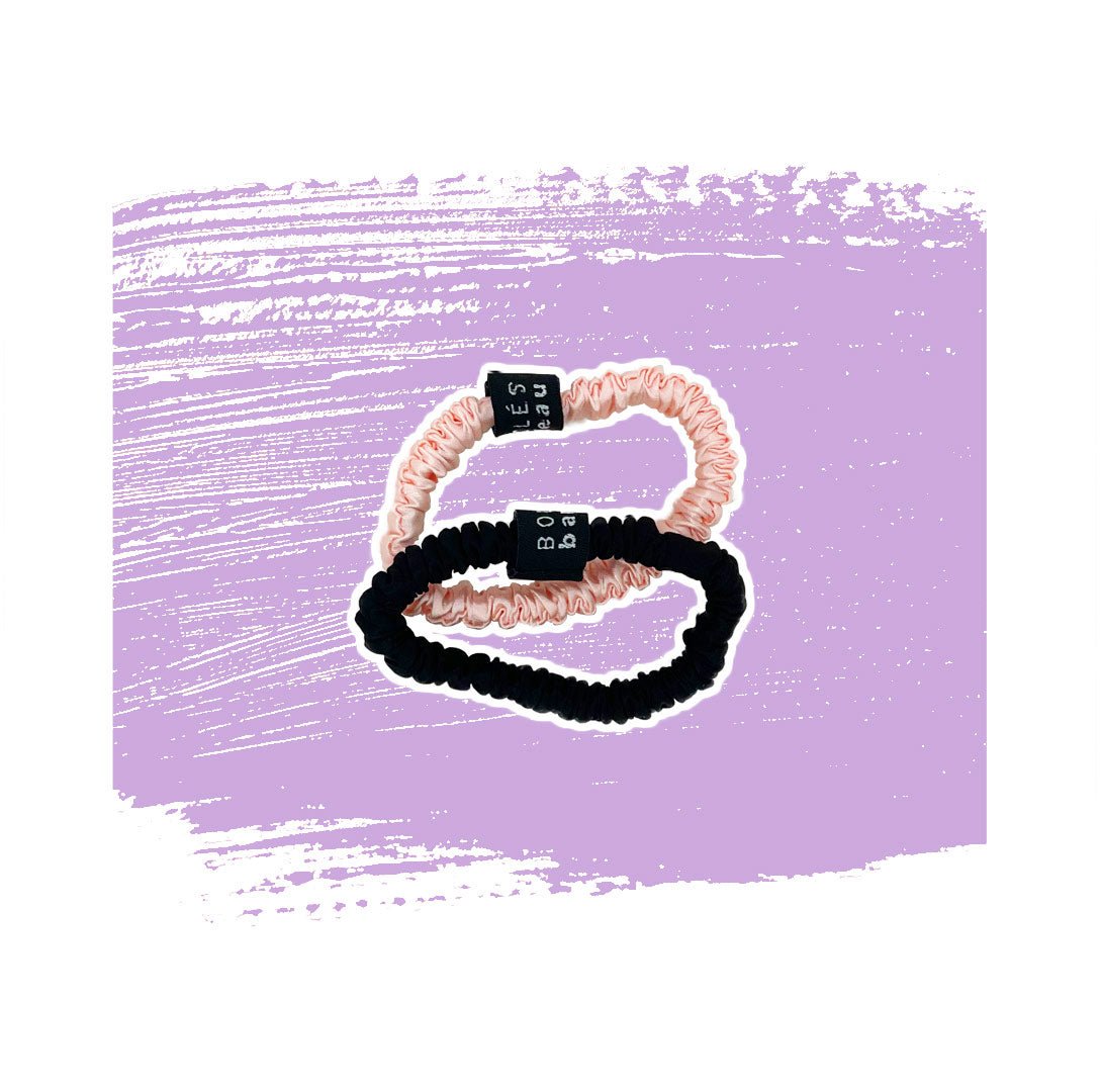 Set di fazzoletti di raso Slim Bouclès bandeau Satin Scrunchie Set Slim ist ein Accessoire für die Lockenpflege bei lockenkopf.com