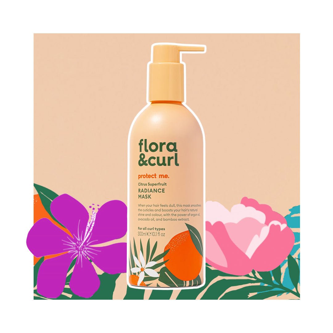 Maschera di luminosità al superfrutto di agrumi Flora & Curl Citrus Superfruit Radiance Mask ist ein Maske für die Lockenpflege bei lockenkopf.com