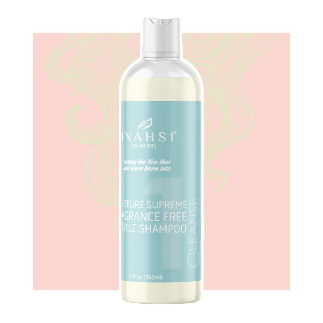 Shampoo delicato senza profumo Moisture Supreme INAHSI Moisture Supreme Fragrance Free Gentle Shampoo ist ein Shampoo für die Lockenpflege bei lockenkopf.com