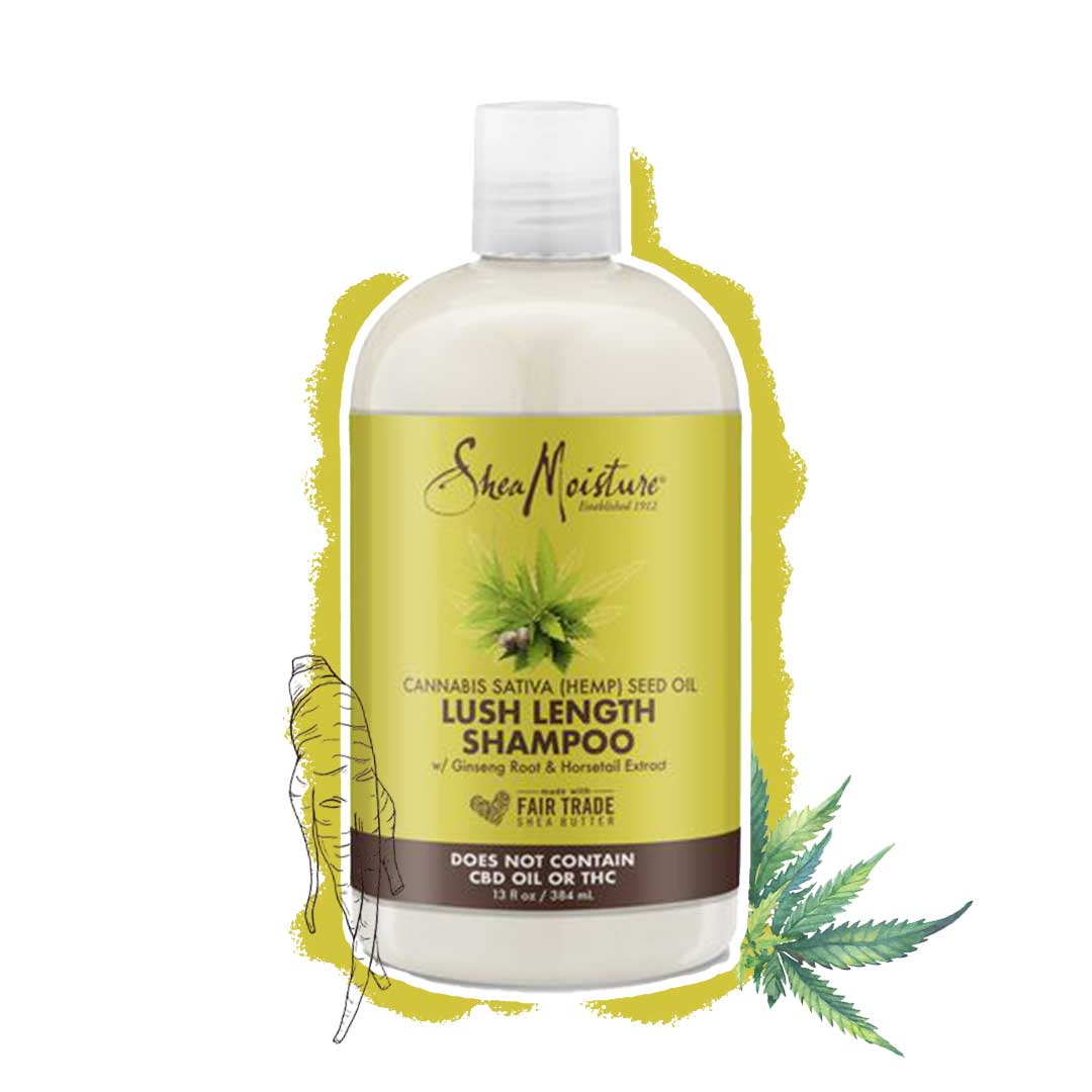 Cannabis Sativa Seed Oil Lush Length Shampoo Shea Moisture Cannabis Sativa Seed Oil Lush Length Shampoo ist ein Shampoo für die Lockenpflege bei lockenkopf.com