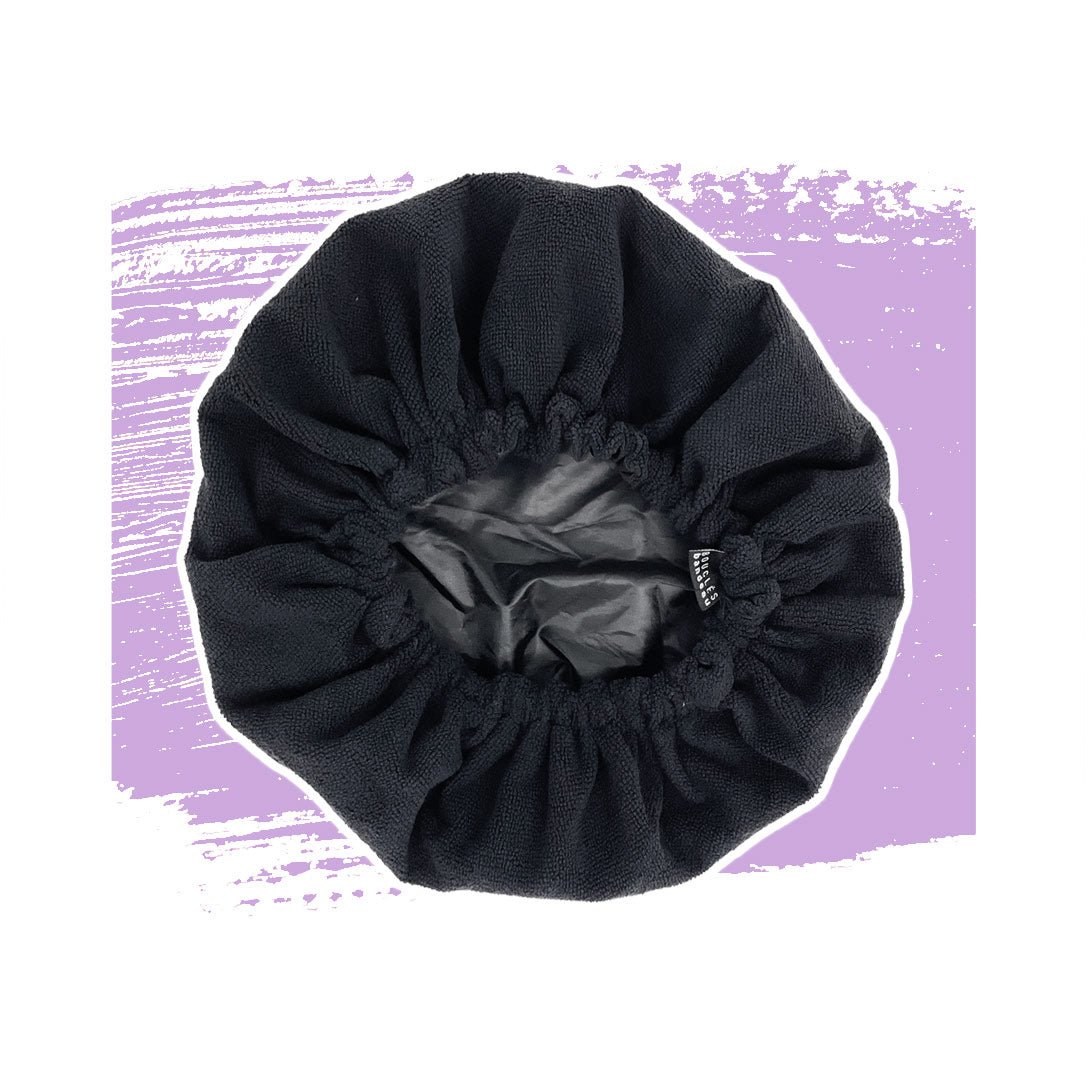 Bouclès bandeau Multi - Tasking Duschhaube Reversibel ist ein Accessoire für die Lockenpflege bei lockenkopf.com Bouclès bandeau Multi - Tasking Duschhaube Reversibel ist ein Accessoire für die Lockenpflege bei lockenkopf.com